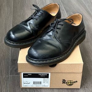 Dr Martens Black Smooth Leather Oxford Shoes 1461 Size 11